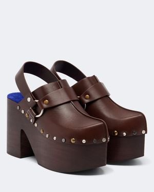 Chloé Clogs Talis Aus Leder - Braun