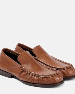 Dries Van Noten Leather Loafers - Brown
