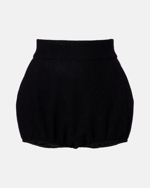 Dolce & Gabbana Virgin Wool Shorts - Black