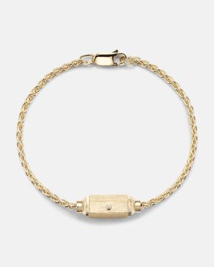 Marie Lichtenberg Coco Micro 18Kt Bracelet With Diamonds - Metallic