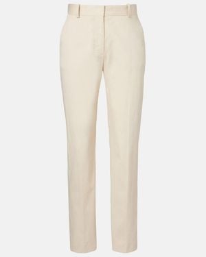 JOSEPH New Coleman Cotton Straight Trousers - Natural