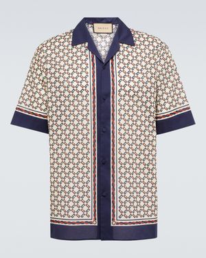 Gucci Geometric G Cotton Shirt - Multicolour