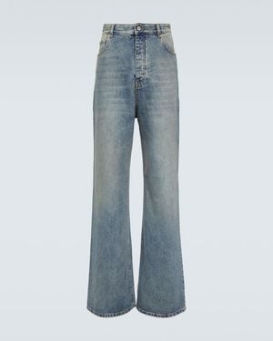 Loewe Faded Wide-Leg Jeans - Blue