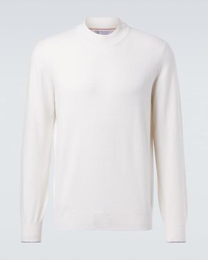 Brunello Cucinelli Cashmere Jumper - White