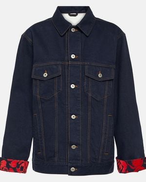 Burberry Oversized Denim Jacket - Blue