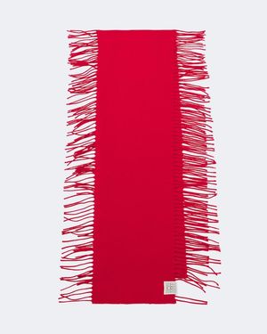 TOTEME Bufanda De Lana Y Cachemir Con Flecos - Rojo