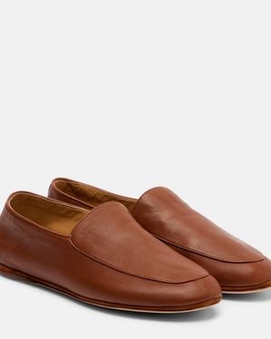 Loro Piana Mocasines Anton Walk De Piel - Marrón