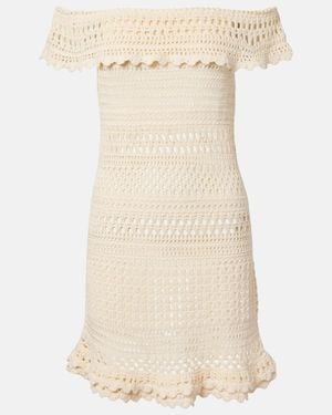 Isabel Marant Zoa Crochet Cotton-Blend Minidress - Natural