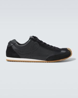 Loewe Leather-Suede Ballet Runner 2.0 Sneakers - Black