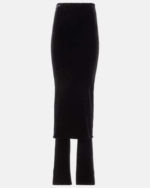 Alaïa Fluid Jersey Skirt Trousers - Black