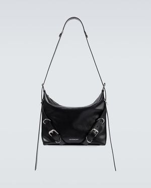 Givenchy Voyou Medium Leather Crossbody Bag - Black