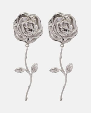 Magda Butrym Pendientes Florales - Metálico