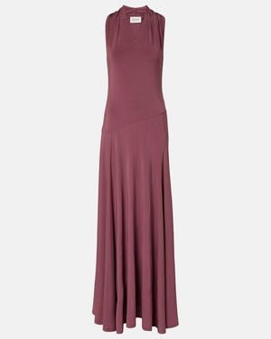 TOVE Vina Crepe Maxi Dress - Purple