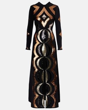 PUCCI Sequined Open-Back Gown - Black