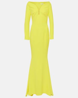 Safiyaa Wilson Crepe Gown - Yellow
