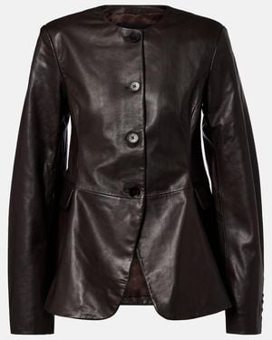 ROTATE BIRGER CHRISTENSEN Leather Jacket - Black