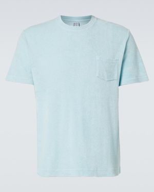 Fedeli Cotton Terry T-Shirt - Blue