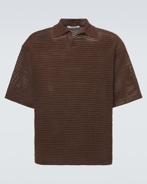 AURALEE Polo De Algodon Y Seda - Marrón