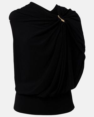 Sportmax Top Aus Crepe - Schwarz