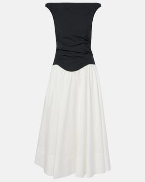 Jonathan Simkhai Cersei' And Off-Shoulder Midi Dress - White