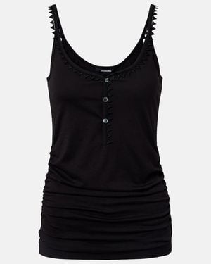 Jacquemus Clavela Cotton Tank Top - Black