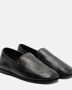 Lemaire Slip-Ons Outdoor Aus Leder - Schwarz