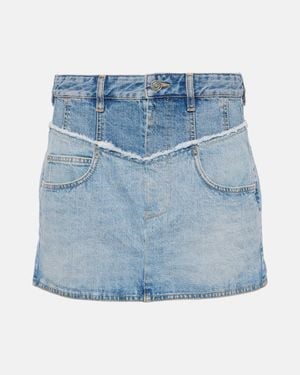 Isabel Marant High-Rise Minirock Aus Denim - Blau