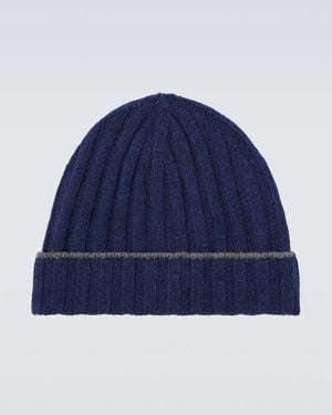 Brunello Cucinelli Cashmere Beanie - Blue