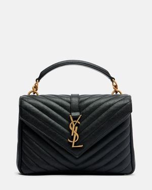 Saint Laurent Ysl Bo Mng College M Poncho - Schwarz