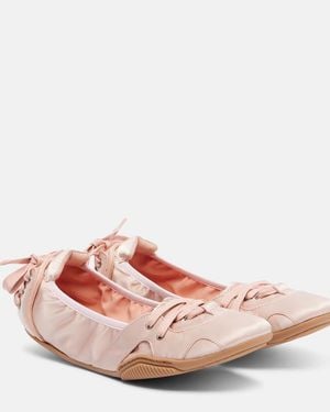 Acne Studios Bilaria Satin Trainers - Pink