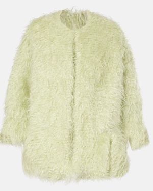 Dries Van Noten Faux Shearling Jacket - Yellow