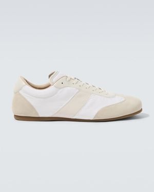 Lemaire Sneakers Soft Mit Veloursleder - Weiß