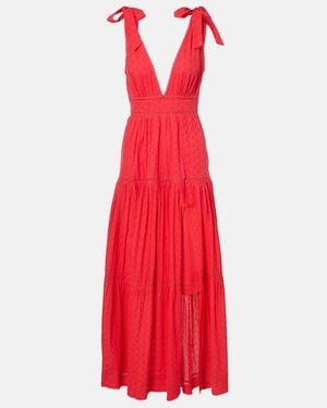 Poupette Cotton Dress - Red