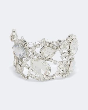 Magda Butrym Pulsera Con Cristales - Blanco