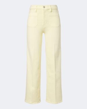 FRAME Anchor Cropped Straight Jeans - Yellow