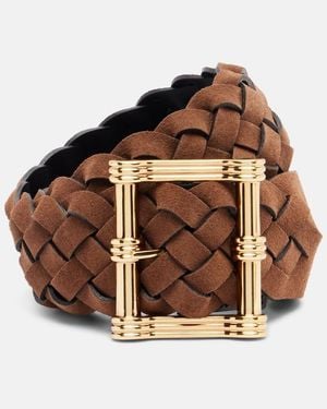 Etro Wendbarer Guertel Aus Veloursleder - Braun