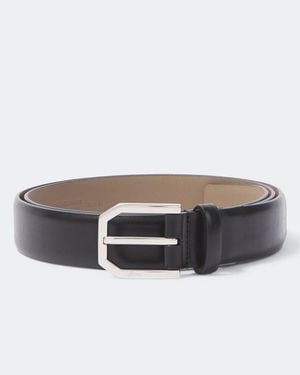 Brioni Cinturon De Piel - Negro