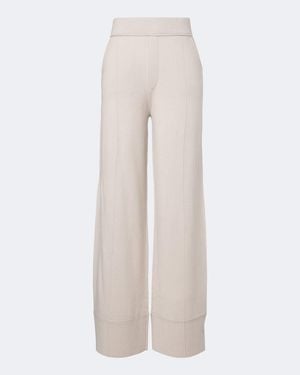Jardin Des Orangers Wool And Cashmere Wide-Leg Pants - White