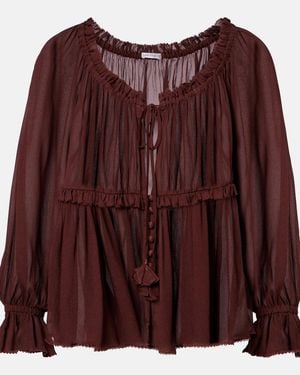 Poupette Moon Ruffled Blouse - Purple