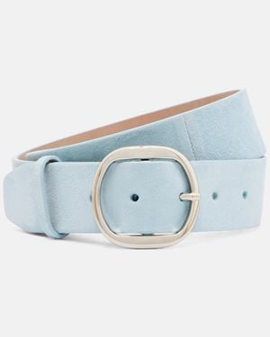 Gabriela Hearst Elster Suede Belt - Blue