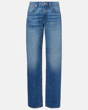 SLVRLAKE Denim Ellie Low-Rise Wide-Leg Jeans - Blue
