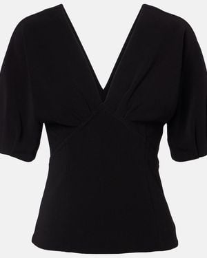 Proenza Schouler Darena Crepe Top - Black