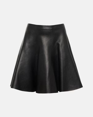 Alaïa Alaia Leather Miniskirt - Black