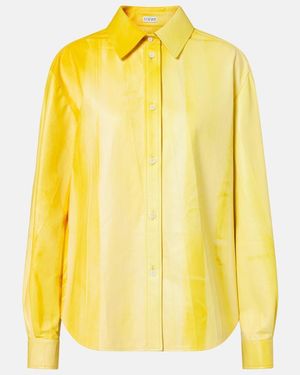 Loewe Leather Shirt - Yellow
