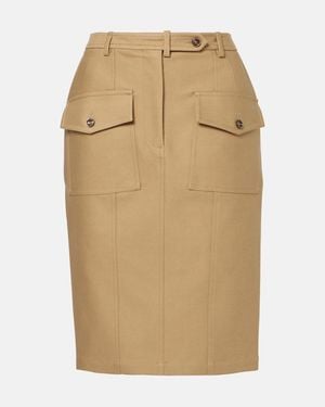 Tom Ford Fitted Pencil Skirt With Front Pockets - Natural