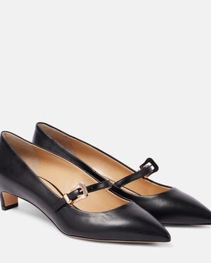 Gabriela Hearst Marino Leather Court Shoes - Blue
