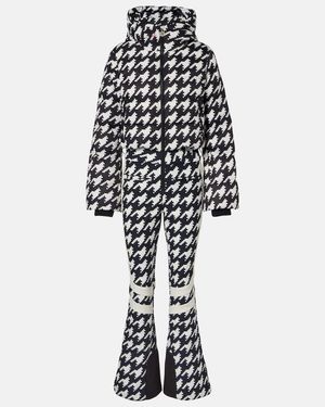 Perfect Moment Polar Houndstooth Ski Suit - White