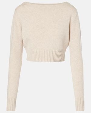 Max Mara Angri Wool And Cashmere Jumper - Natural