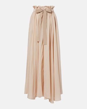 Patou Striped Maxi Skirt - Natural