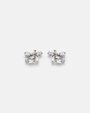 Suzanne Kalan Ohrringe Classic Aus 18Kt Weissgold Mit Diamanten - Weiß